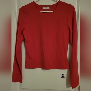 Aritzia Contour Long Sleeve Stargazer Pink Top